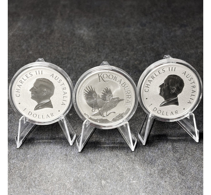 Серебряная монета Кукабарра 1oz 1$ 2024 Австралия