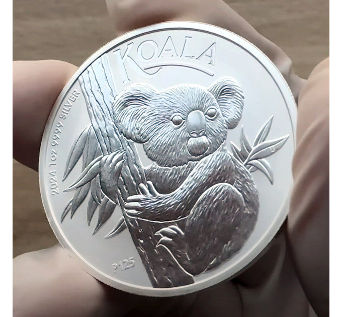 Срібна монета Коала 1oz 1$ 2024 