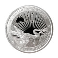 Серебряная монета Неприрученный Крокодил 1oz 2024 Токелау 5$ 