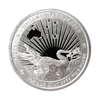 Серебряная монета Неприрученный Крокодил 1oz 2024