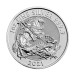 Серебряная монета 1 oz Святой Георгий и Дракон 2021 Британия 