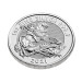 Серебряная монета 1 oz Святой Георгий и Дракон 2021 Британия 