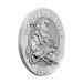 Серебряная монета 1 oz Святой Георгий и Дракон 2021 Британия 