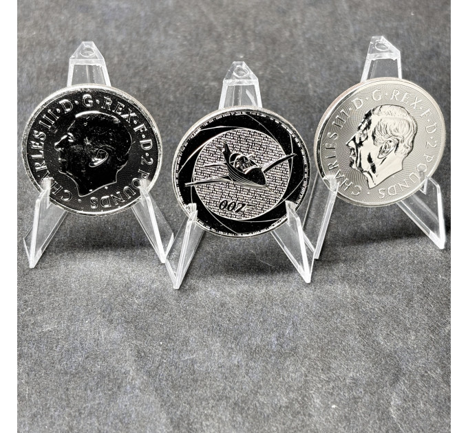 Серебряная монета 2£ «Bond of the 1980s» 1oz 2025 – инвестиции и коллекционирование