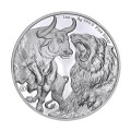Серебряная монета $5 Токелау «Бык и Медведь» 1oz 2022 – инвестиции и коллекционирование