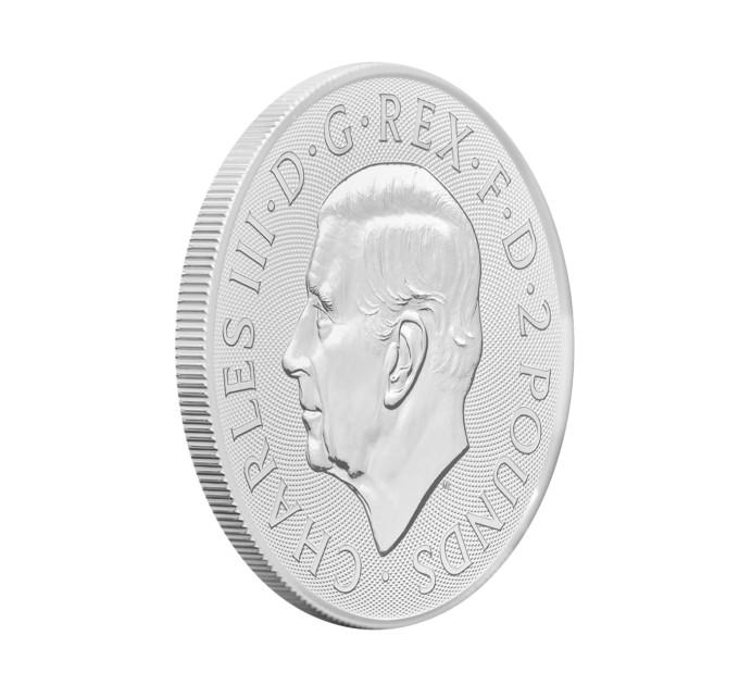Серебряная монета 2£ Святой Георгий и Дракон 1oz 2024 – инвестиции и коллекционирование