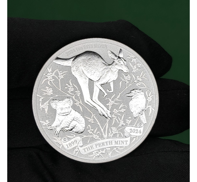 Серебряная монета $1 Австралии «Кенгуру, Коала, Кукабарра» 1oz 2024 – инвестиции и коллекционирование
