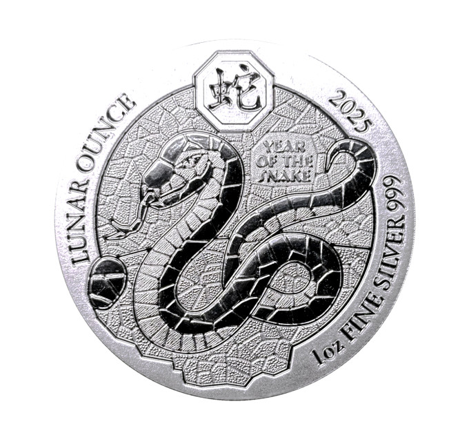 Серебряная монета ₣50 Руанды «Год Змеи» 1oz 2025 – инвестиции и коллекционирование