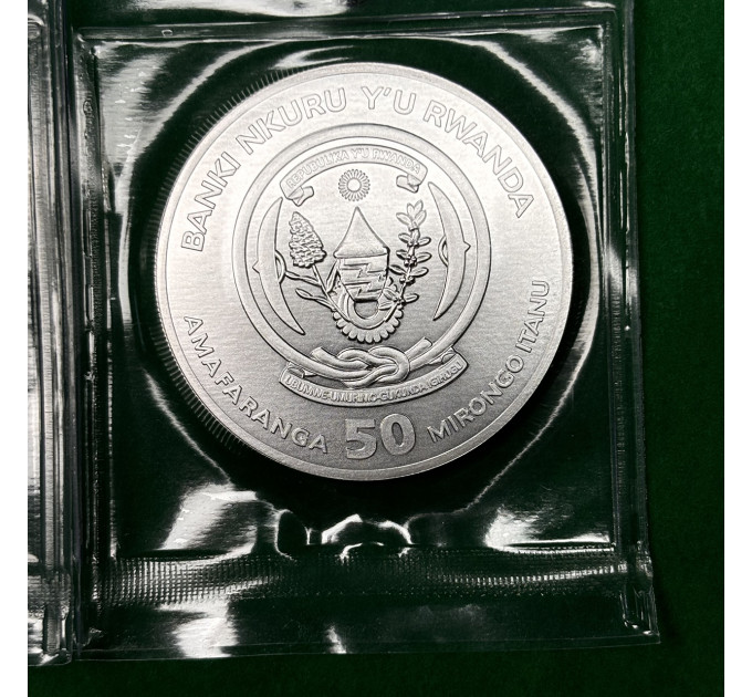 Серебряная монета ₣50 Руанды «Год Змеи» 1oz 2025 – инвестиции и коллекционирование