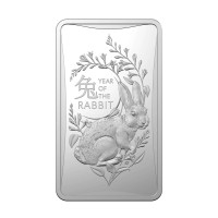 Серебряный слиток $1 Австралия «Год Кролика» 1/2 oz 2023