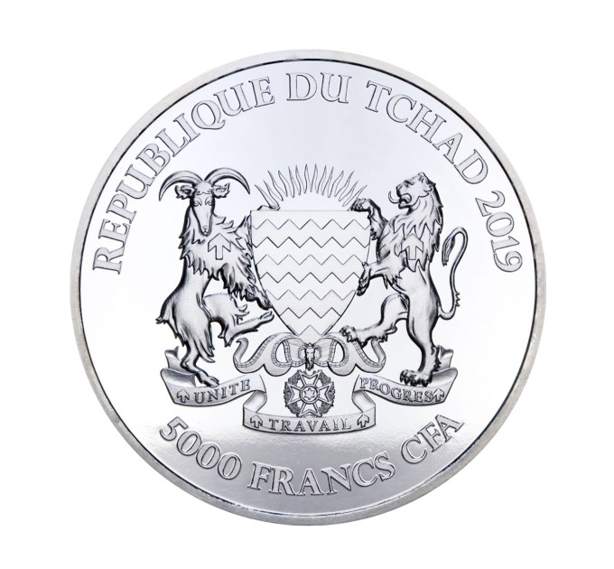Серебряная монета 5000₣ Чада «Слон в стиле мандалы» 1oz 2019 – инвестиции и коллекционирование