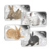 Коллекция из 4 серебряных слитков-монет $1 Островов Кука «Год кролика» 2011, 1oz, с сертификатом
