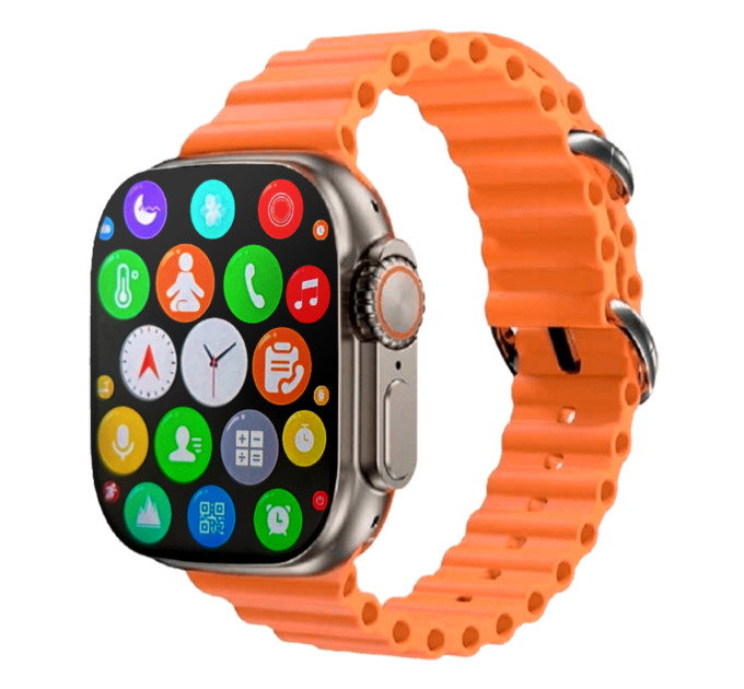 S8 Ultra Lite Smart Watch – яркие смарт-часы с оранжевым ремешком