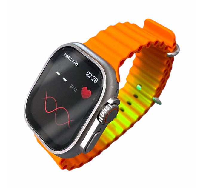 S8 Ultra Lite Smart Watch – яркие смарт-часы с оранжевым ремешком