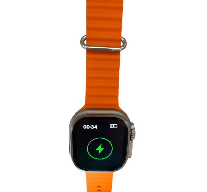 S8 Ultra Lite Smart Watch – яркие смарт-часы с оранжевым ремешком