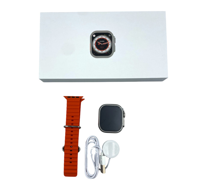 S8 Ultra Lite Smart Watch – яркие смарт-часы с оранжевым ремешком