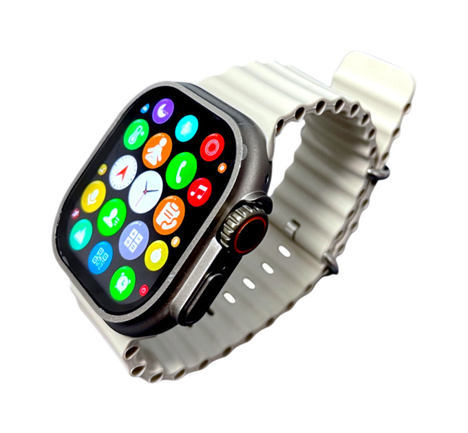 S8 Ultra Lite Smart Watch – стильные смарт-часы с серым ремешком