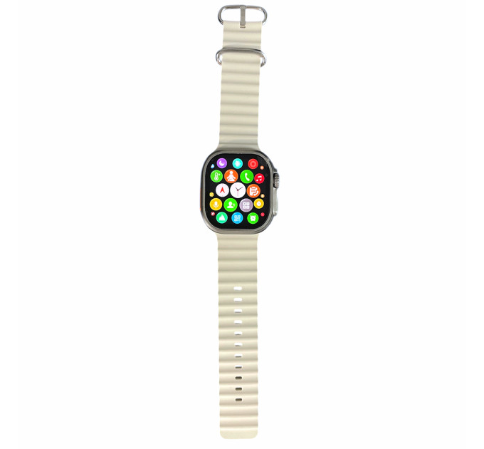 S8 Ultra Lite Smart Watch – стильные смарт-часы с серым ремешком