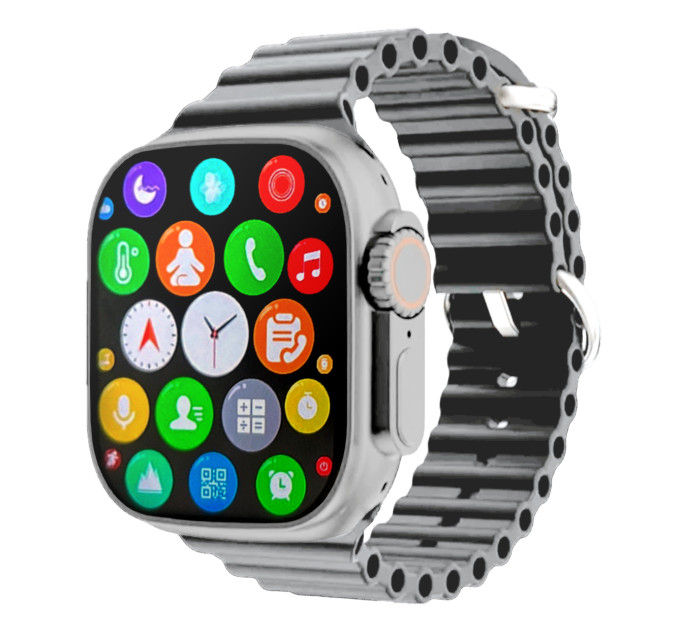 S8 Ultra Lite Smart Watch – стильные смарт-часы с серым ремешком