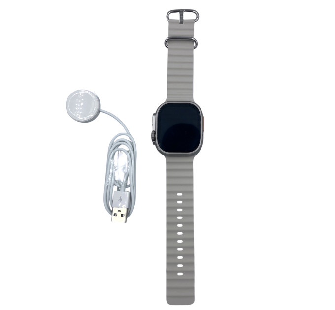 S8 Ultra Lite Smart Watch – стильные смарт-часы с серым ремешком