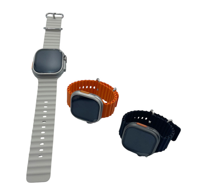 S8 Ultra Lite Smart Watch – стильные смарт-часы с серым ремешком