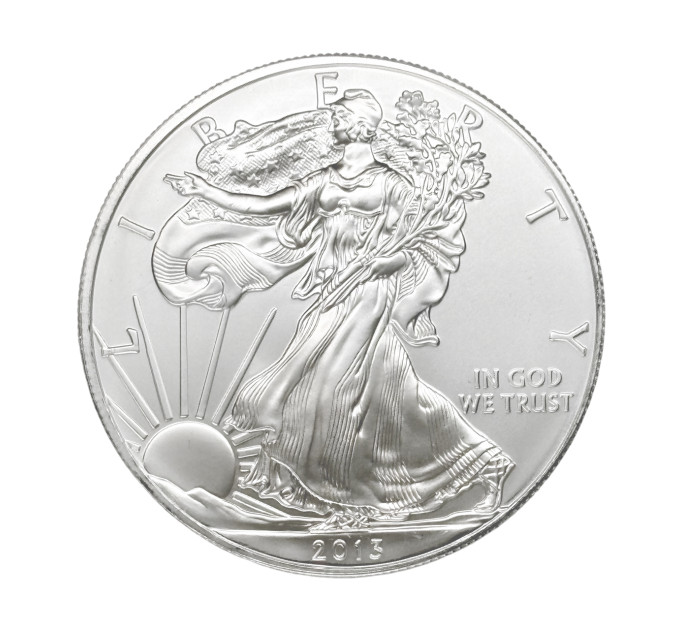 Серебряная монета 1$ Орел Liberty США 1oz 2013 года