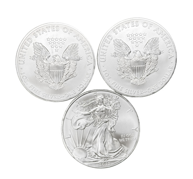 Серебряная монета 1$ Орел Liberty США 1oz 2013 года