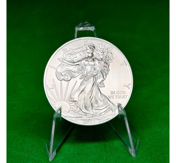 Серебряная монета 1$ Орел Liberty США 1oz 2013 года