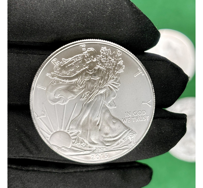 Серебряная монета 1$ Орел Liberty США 1oz 2013 года