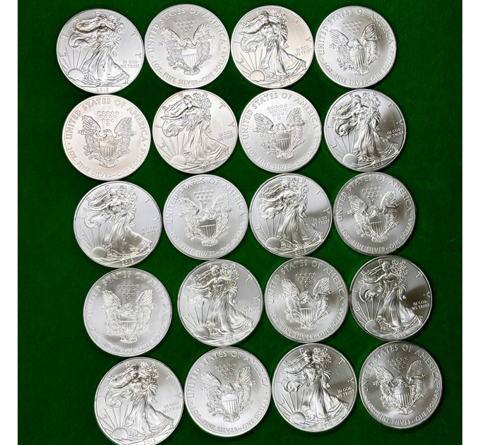 Серебряная монета 1$ Орел Liberty США 1oz 2013 года