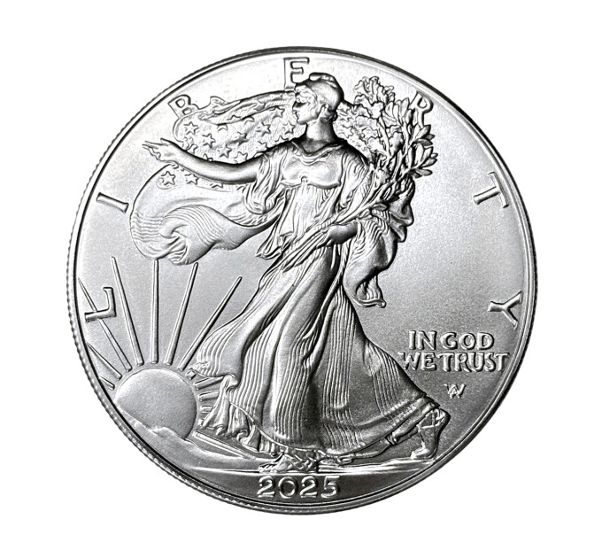 Серебряная монета 1$ Орёл Liberty 1oz 2025 года США