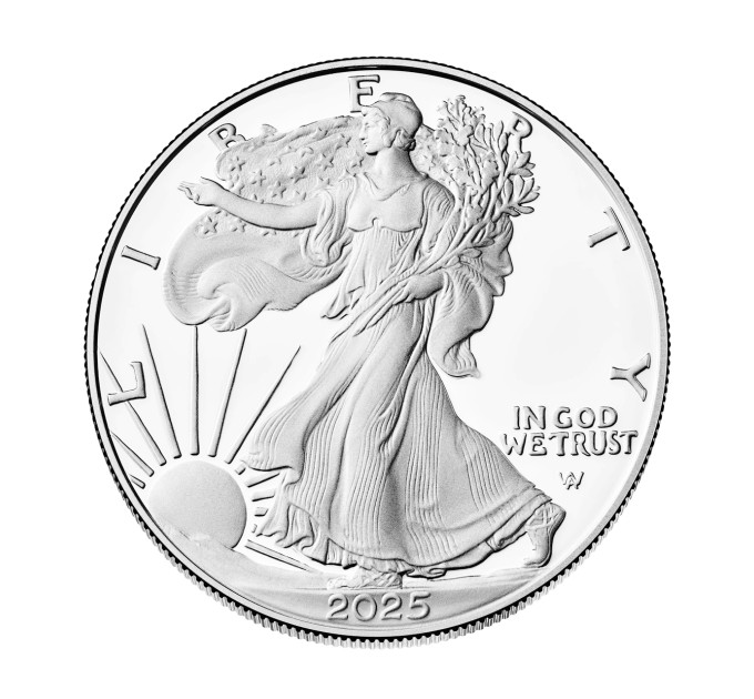 Серебряная монета 1$ Орёл Liberty 1oz 2025 года США