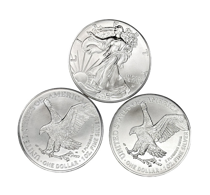Серебряная монета 1$ Орёл Liberty 1oz 2025 года США