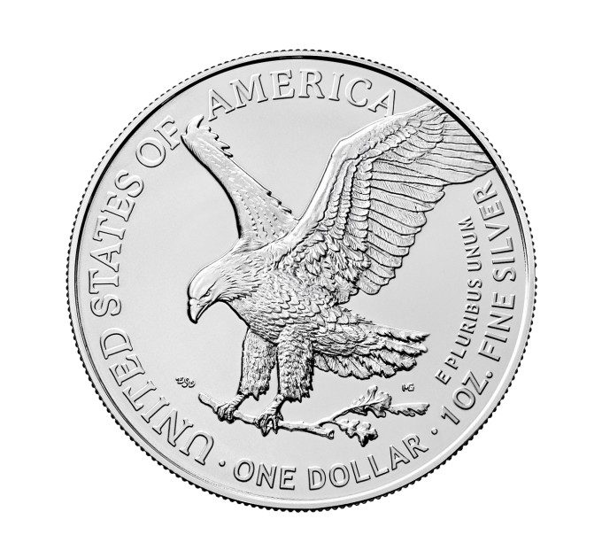 Серебряная монета 1$ Орёл Liberty 1oz 2025 года США