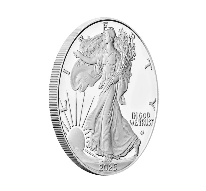 Серебряная монета 1$ Орёл Liberty 1oz 2025 года США