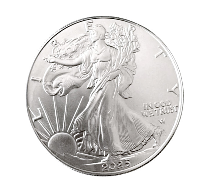 Серебряная монета 1$ Орёл Liberty 1oz 2025 года США