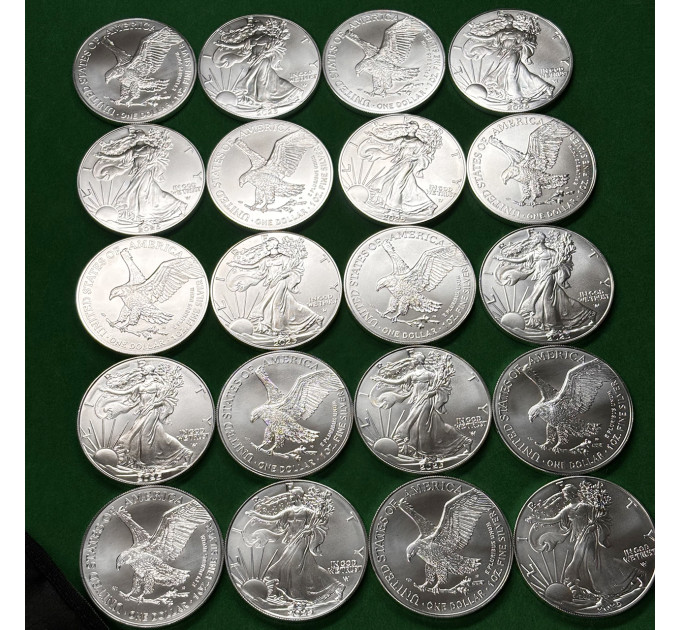 Серебряная монета 1$ Орёл Liberty 1oz 2025 года США