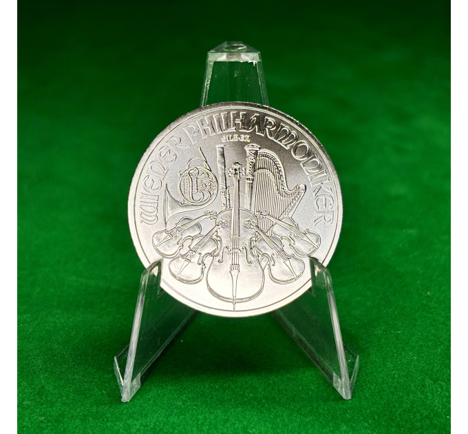 Серебряная монета 1,5€ Венская Филармония Австрия 1oz 2021