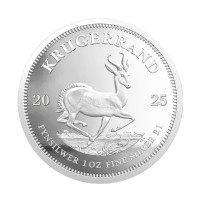 Серебряная монета R1 Крюгерранд 1oz 2025 Южная Африка