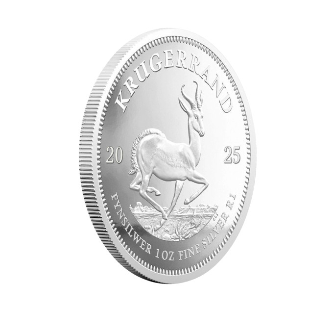 Серебряная монета 1 Ранд Крюгерранд 1oz 2025 Южная Африка