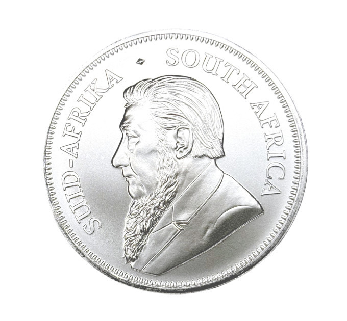Серебряная монета 1 Ранд Крюгерранд 1oz 2025 Южная Африка