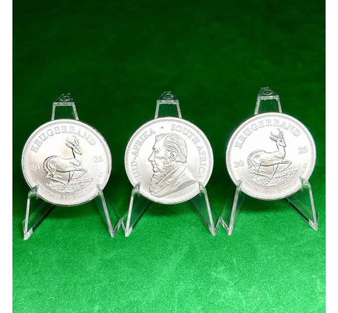 Серебряная монета 1 Ранд Крюгерранд 1oz 2025 Южная Африка