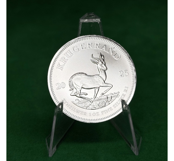 Серебряная монета 1 Ранд Крюгерранд 1oz 2025 Южная Африка
