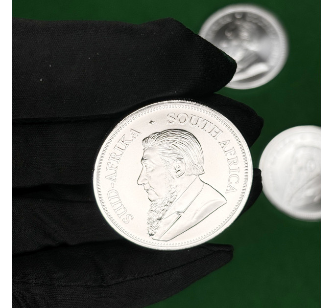 Серебряная монета 1 Ранд Крюгерранд 1oz 2025 Южная Африка