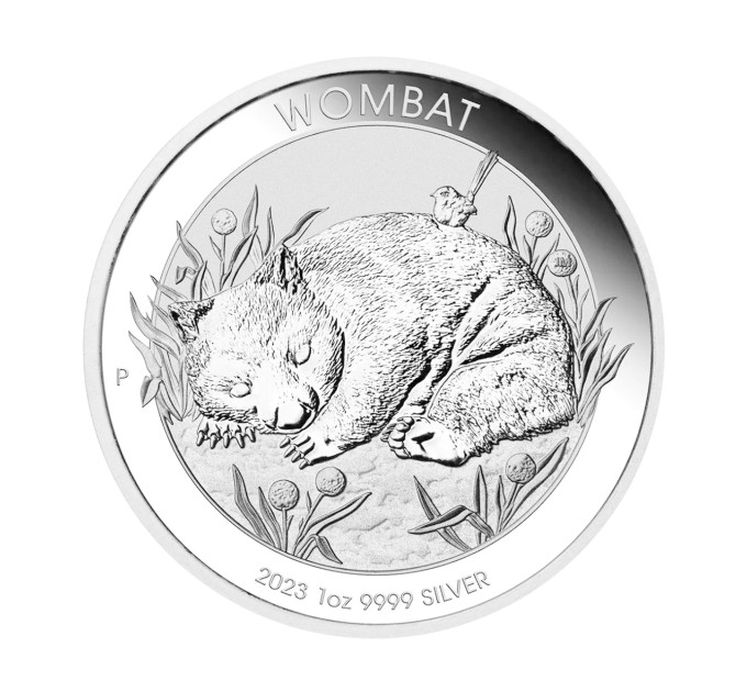 Инвестиционная серебряная монета $1 Wombat 1oz 2023