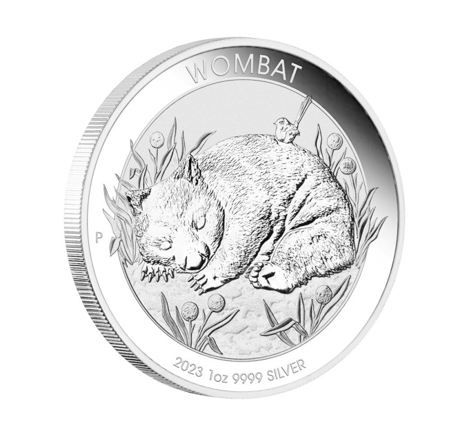 Инвестиционная серебряная монета $1 Wombat 1oz 2023