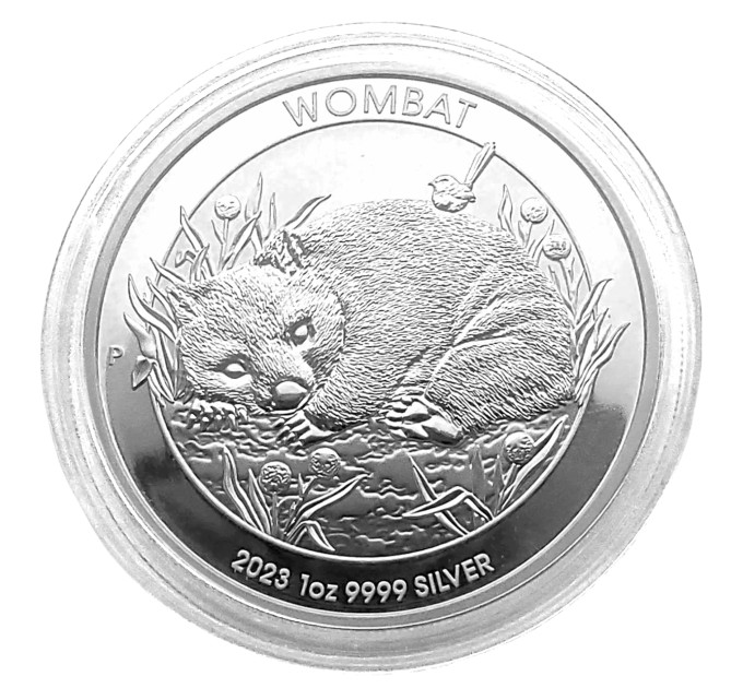 Инвестиционная серебряная монета $1 Wombat 1oz 2023