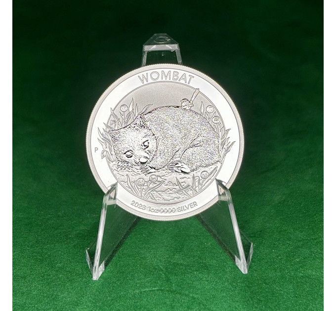 Инвестиционная серебряная монета $1 Wombat 1oz 2023