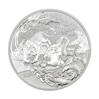 Серебряная монета $1 Четыре Стража 1oz 2024
