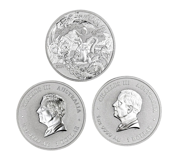 Серебряная монета $1 Мифы и Легенды Австралии 1oz 2024